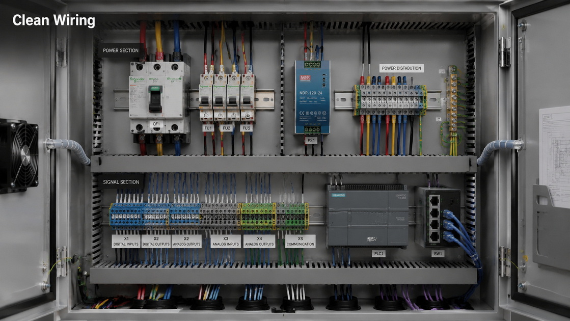 3Industrial Control Panel Wiring Clean And Organized 3Industrial Control Panel Wiring Clean And Organized