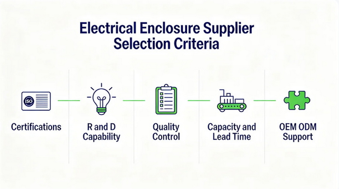 Electrical Enclosure Supplier Evaluation Flow Electrical Enclosure Supplier Evaluation Flow
