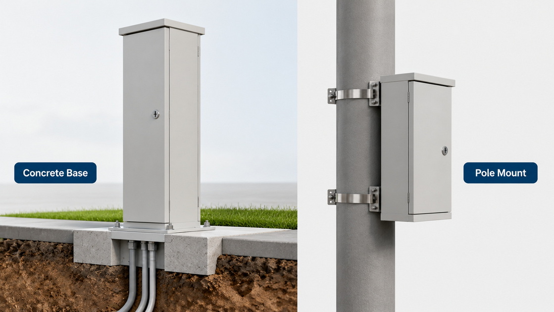 4Electrical Post Enclosure Mounting Options 4Electrical Post Enclosure Mounting Options