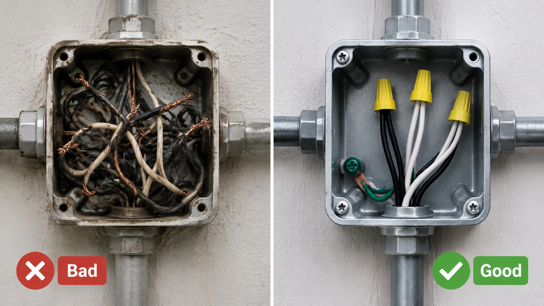 4Good And Bad Junction Box Wiring 4Good And Bad Junction Box Wiring