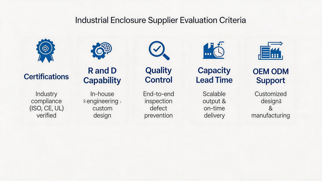 Industrial Enclosure Supplier Evaluation Criteria