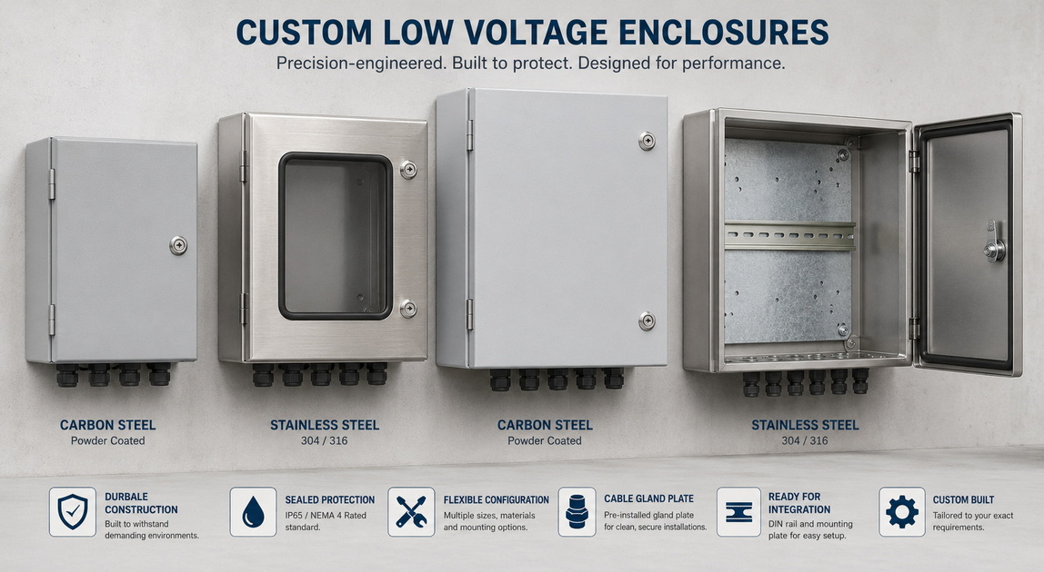 Custom Metal Wall Mounted Enclosures