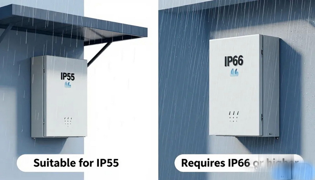 IP55 Versus IP66 Outdoor Exposure