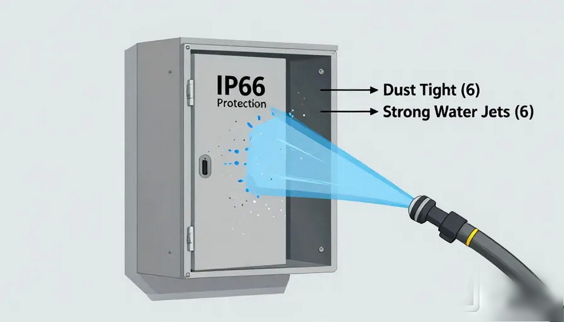 IP66 Wall Mount Enclosure Protection