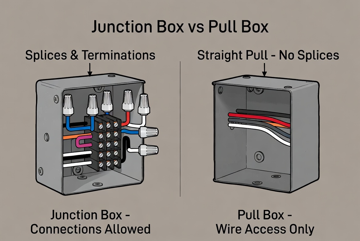 Pull Box vs Junction Box: คู่มือปฏิบัติจากสนาม