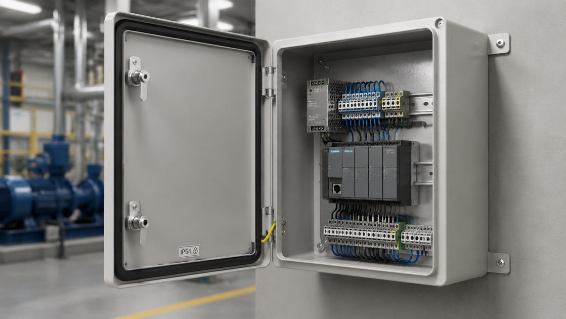 IP54 Industrial Wall Enclosure Interior