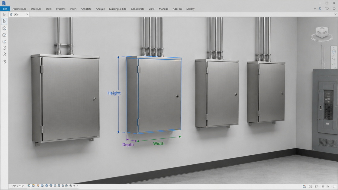 How To Create An Electrical Enclosure in Revit?