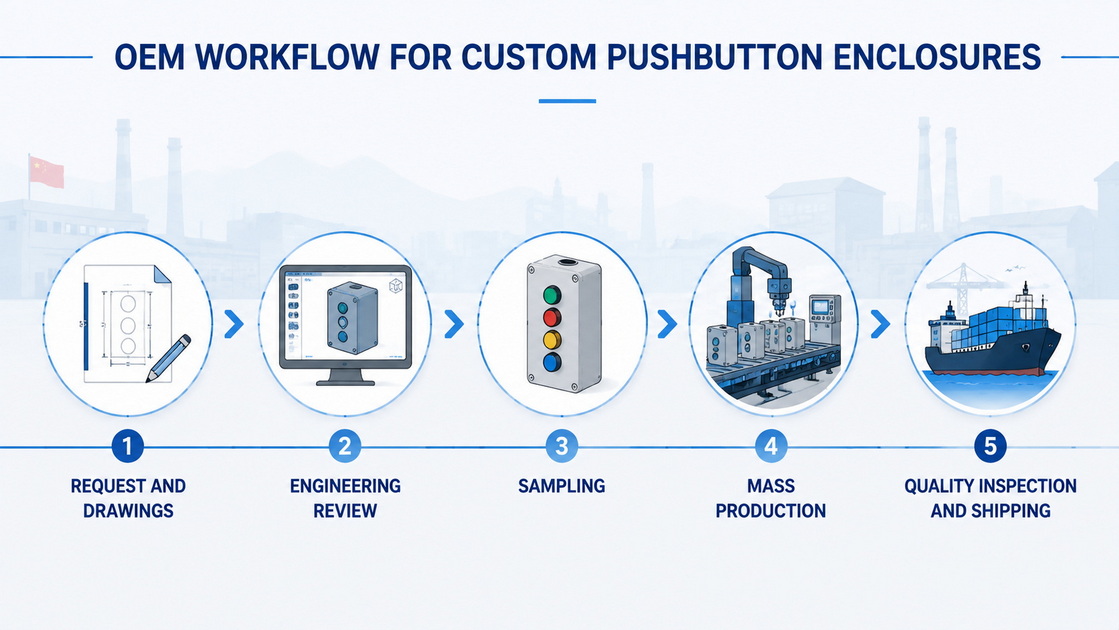 China Pushbutton OEM Workflow