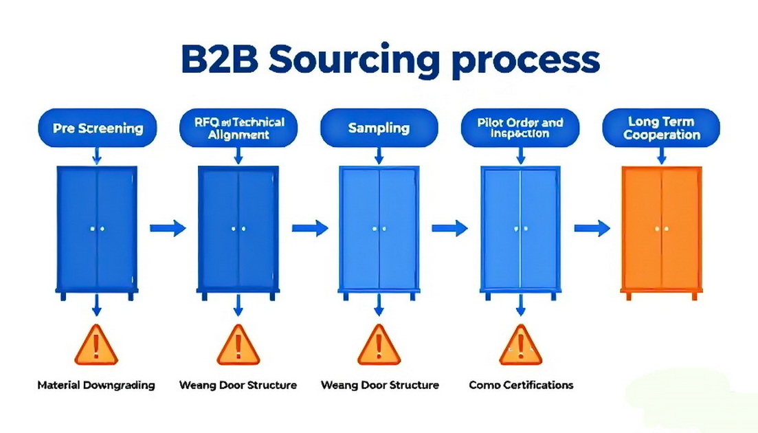 Double Door Cabinet Sourcing Workflow