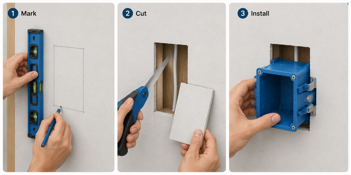 How To Install Junction Box in Drywall