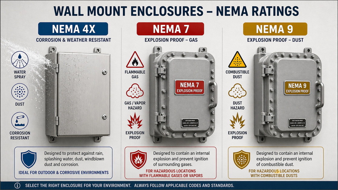 NEMA 4X Vs Explosion Proof Enclosures