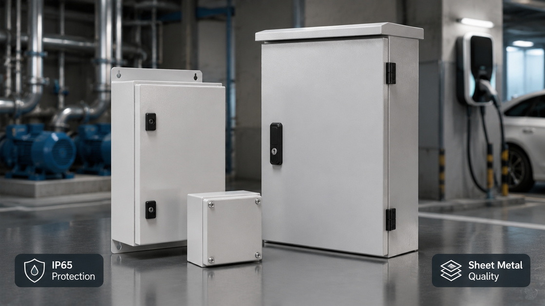 3Industrial Sheet Metal Junction Enclosures 3Industrielle Anschlussgehäuse aus Blech