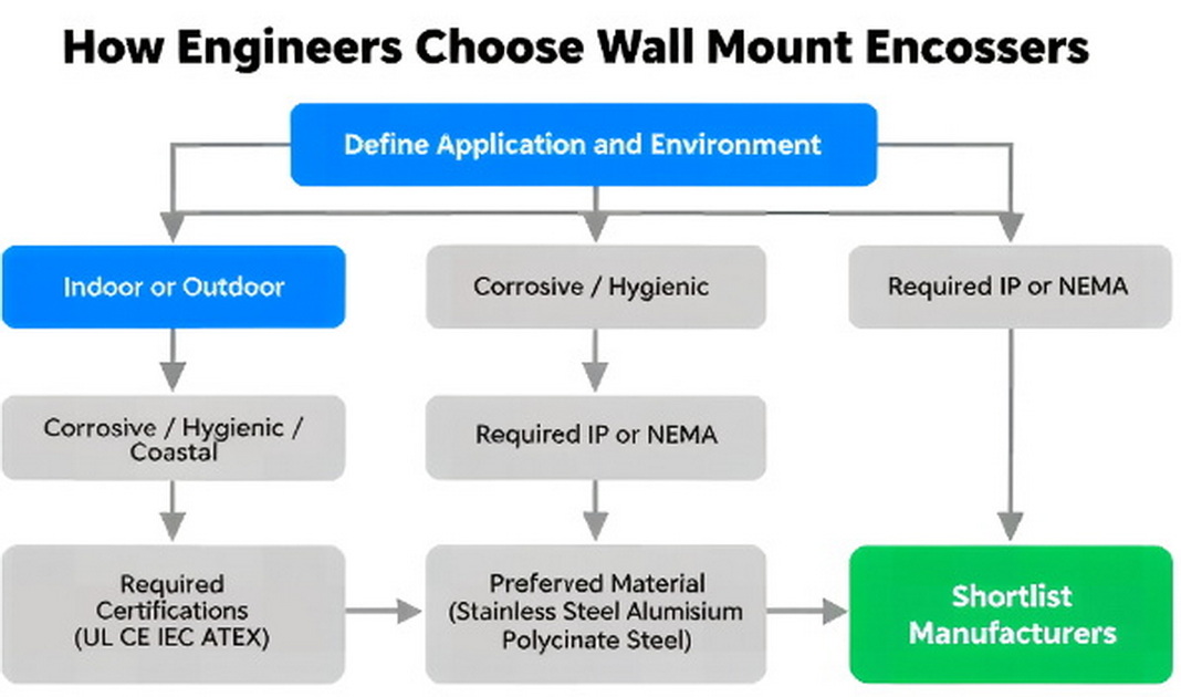 Decision Flow For Choosing A Wall Mount Enclosure