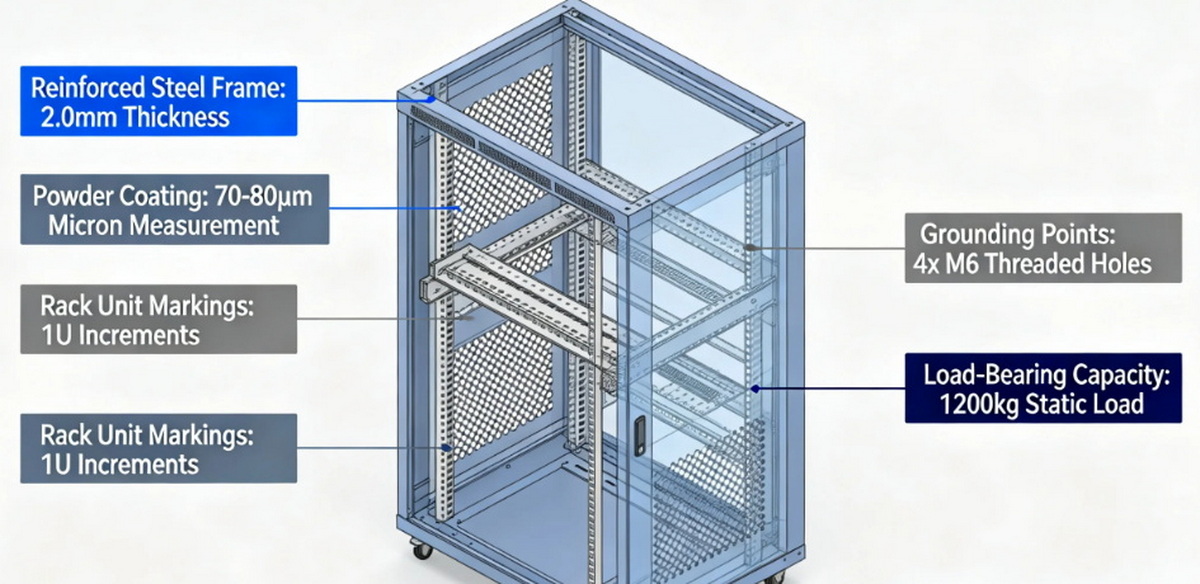 Rack Mount Enclosure Quality Features Diagram