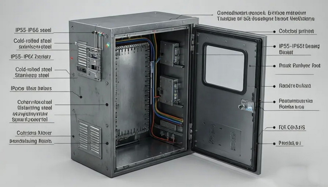 Industrial Electrical Cabinet Cutaway