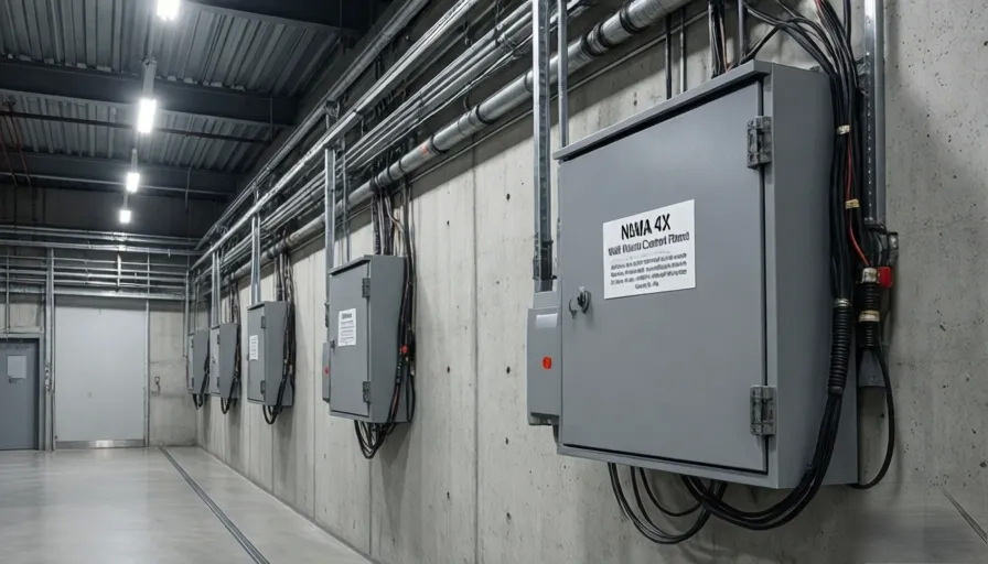 Wall Mount Enclosure In Sprinklered Plant