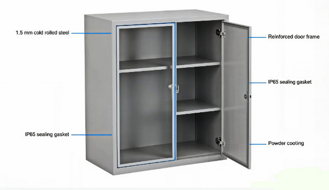 Double Door Cabinet Technical Cutaway