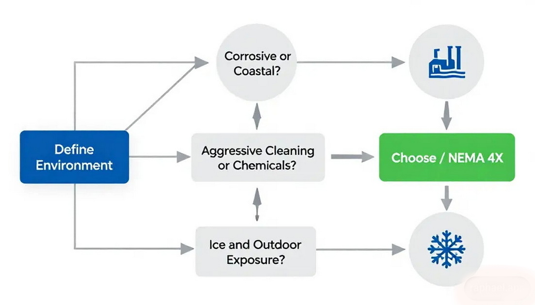 IP66 Or NEMA 4X Decision Flow