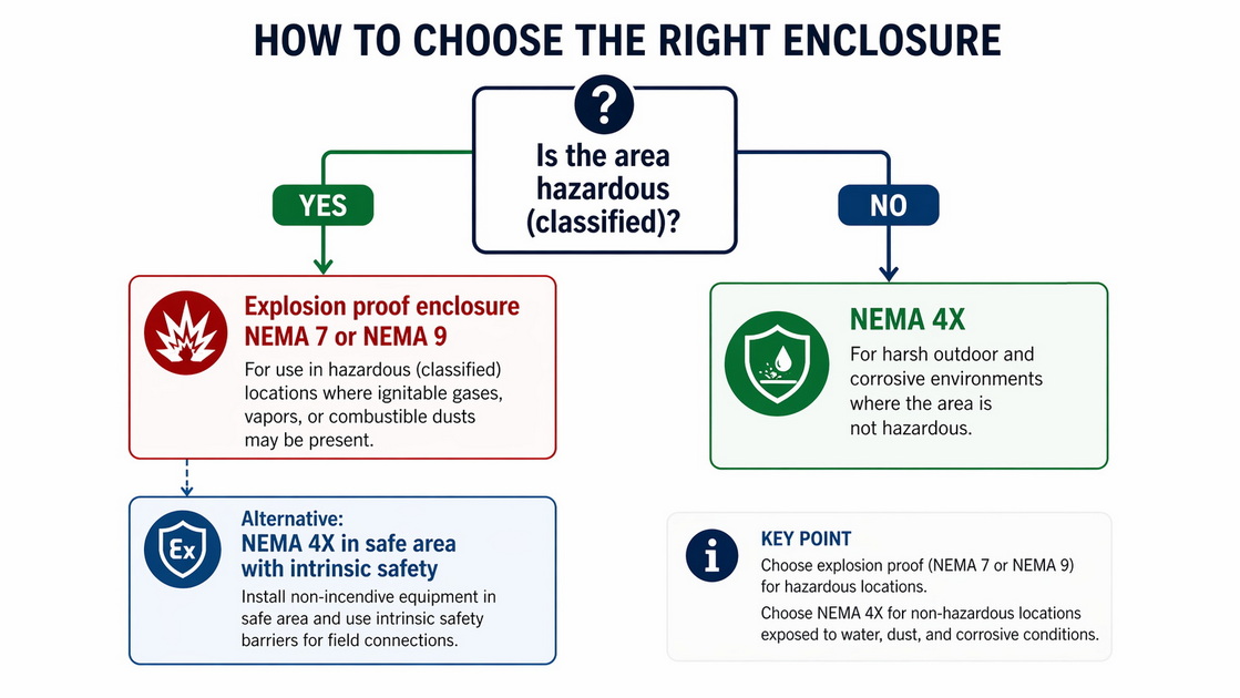NEMA 4X Selection Flowchart
