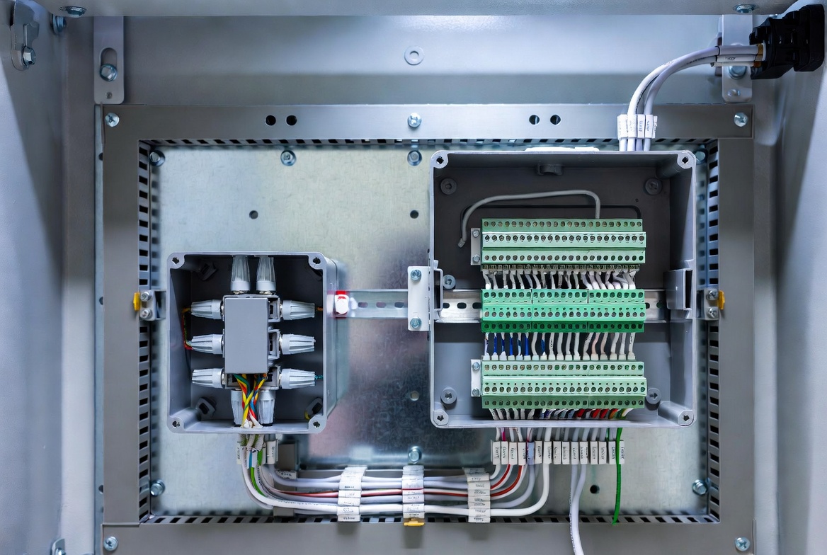 Junction And Terminal Box In Control Panel